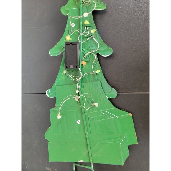 Metal light up Xmas tree lawn decor hanging home unique - Picture 7 of 9